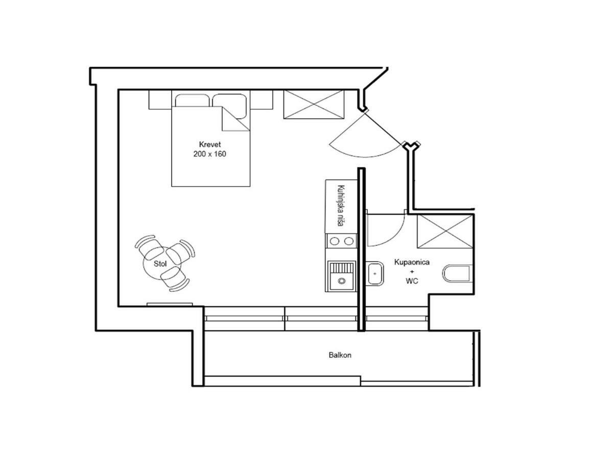 Apartmani Borko Загреб Экстерьер фото